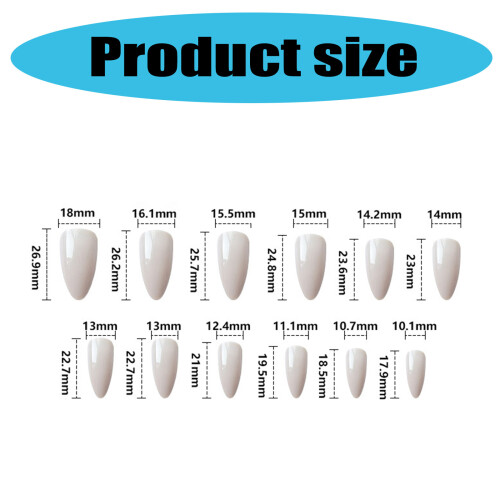 24 pièces blanc français pointe presse sur ongles fleurs 2
