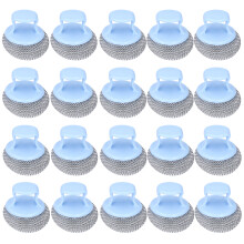 Esponja de aço para limpeza profunda, à prova d'água, com cabo ergonômico, resistente à ferrugem e durável, ideal para cozinha, banheiro,