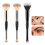 Outil de maquillage multi-usages à double tête, idéal-l'or noir 3