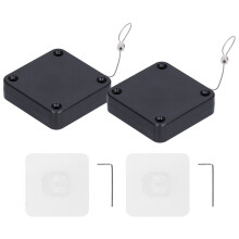 Cierrapuertas automático anticorrosión con cable de acero, cierrapuertas automático multifuncional para puertas de aluminio, vidrio y metal -