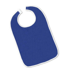Bavoir d'alimentation pour adultes, sangle réglable-Bleu