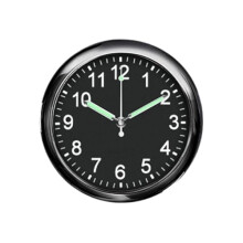 Mini Stick On Analogue Quartz Clock Car Dashboard Waterproof For Motorcycle Boat Fridge Black