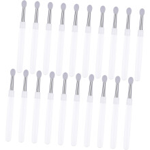 20Pcs Silicone Makeup Brush Kit With Protective Caps-White