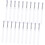 20Pcs Silicone Makeup Brush Kit With Protective Caps-White 1