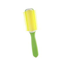 Brosse à cheveux bouclés, peigne démêlant, coussin à 9-Vert