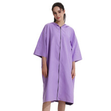 Toalha Poncho Surf com Capuz, Absorvente e de Secagem Rápida, Dupla Face em Fleece, Ideal para Praia e Natação, Vestiário Portátil com Design