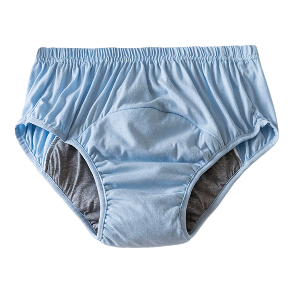 Light/Blue Reusable Washable Adult Incontinence Underwear- 2XL