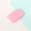 Silicone Cosmetic Brush Streakless Coverage Skin Safe Flat-Pink 4
