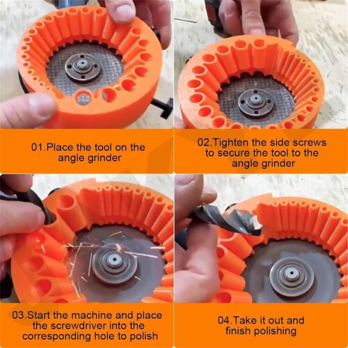 Drill Sharpener Tool 213Mm Drill Bits Sharpening, 125Mm Grinder Angle Grinder Compatible, 2025 Resharpening Tool, 1 Pc 1
