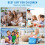 (White) mini printer, mini thermal printer, mini photo printer, mini sticker printer, laser printer, pocket printer, wireless printer 6