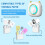 (White) mini printer, mini thermal printer, mini photo printer, mini sticker printer, laser printer, pocket printer, wireless printer 7