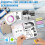 (White) mini printer, mini thermal printer, mini photo printer, mini sticker printer, laser printer, pocket printer, wireless printer 3