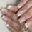 Short Square Press On Nail With White Sparkles Tips Fake Nail 1