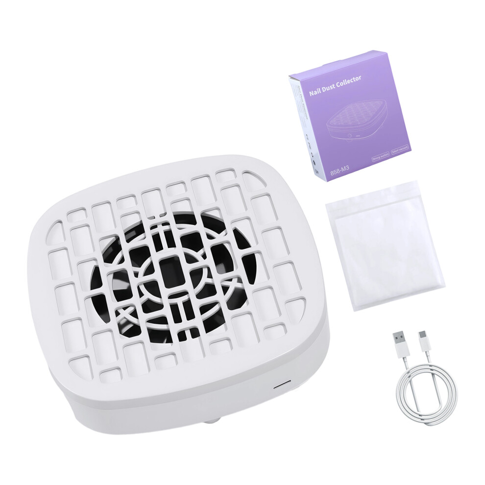 White Nail Dust Collector Portable Quiet Operation For Home