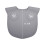 Reusable Waterproof Hairdressing Cape Folding Silicone-Gray 1