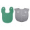 Reusable Waterproof Hairdressing Cape Folding Silicone-Gray 2