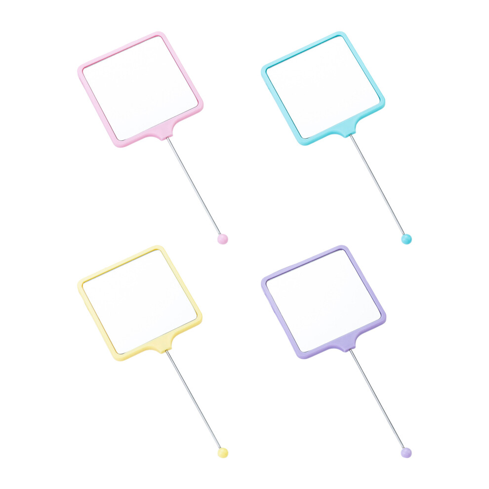 Highly Claritys Single Face Cosmetic Mirror Metal-Pack 4 pieces