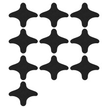 10PCS Sports Grade Hands Guard Patches Precisely Shapeds-Black