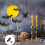 Handcrafted Bat Shaped Tin Candle Holder Lights Battery-1PCS 3