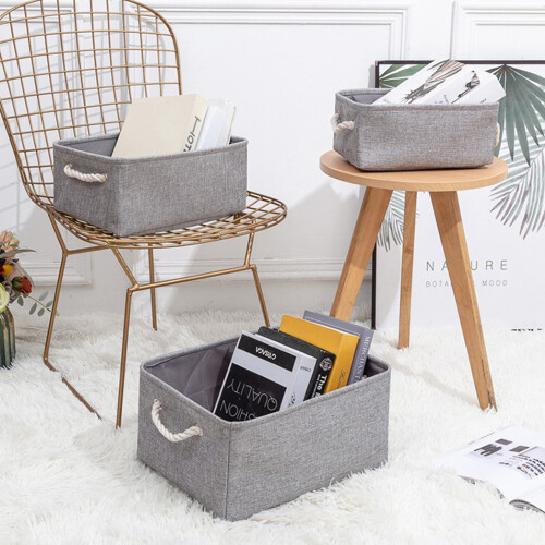 Collapsible Baskets with Handles, Beautiful and Practical Storage Solutions for Your Home 2
