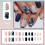 24 Pcs Autumn Winter Press On Nails Square Artificial Nails 2