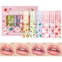 6Pcs Moisturizing Lip Oil for Women Hydrating Lip Gloss Smooth