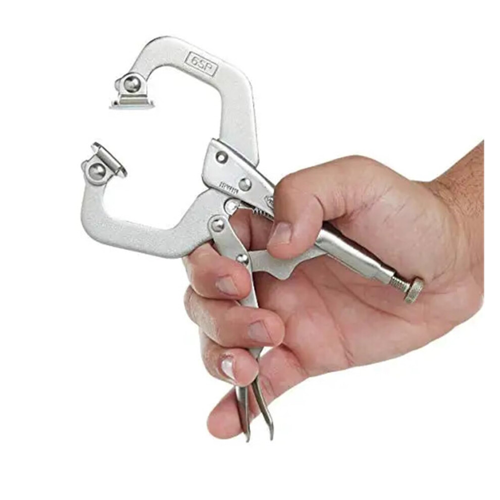 Clamps 6 Inch Alloy Steel C Clamp Quick Grip Vise Lock Jaw Weld Clip Tenon Locator Pincer Tong 9105992758166