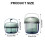 Rotary Pills Box with 4 Compartments-fresh green small 4