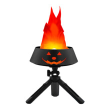 Halloween Pumpkin Flame Light Decoration Festival-Black