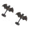 Battery Powered Bat LED Candle Holder Halloween Shelf-2PCS 1