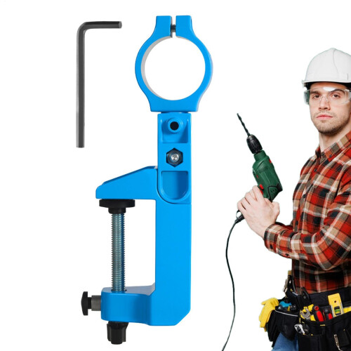 Electric Drill Fixer Bench Drill Holder, Adjustable Angle Drill Stand for Hand Grinders, Compatible with Countertop Tools