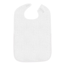 Eating Bib Washable Bib Seniors Bib Reusable Bib Adult-White