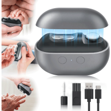 Electric Nail Clipper, 3 in 1 Electric Nail Trimmer and Polisher with Clip Storage & LED Light, USB Rechargeable & 2 Speed Gears