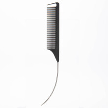 Long Steel Pin Pin Tail Combs for Teasing and Parting-Black