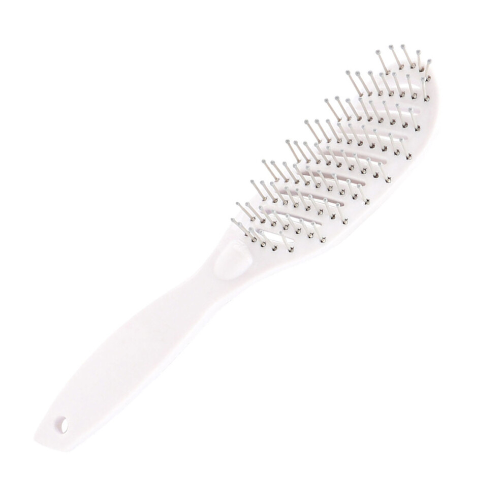 Hollow Out Hair Brush Detangling Hair Brush Massage Hair- White
