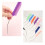 Long Steel Pin Pin Tail Combs for Teasing and Parting-Black 6