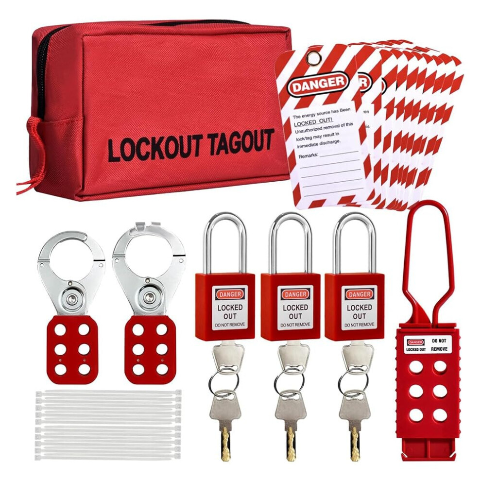 Lockout Tagout Kit For Electrical Switches And Padlocks 9323874387390