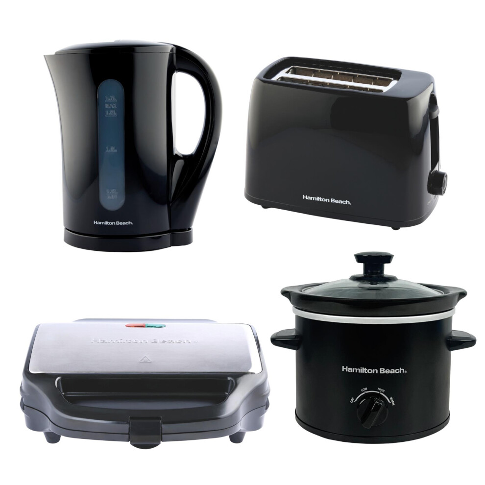 Hamilton Beach Essentials Kettle, Toaster, Sandwich Toaster & Slow Cooker By