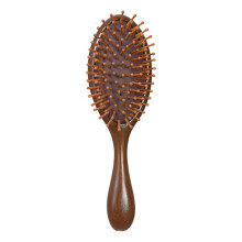 Massage Comb Paddle Hair Brush Airs Cushion Hair-black leather