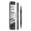 Double Ended Liquid Eyebrow Pencil And Brush Set For-BLACK 4