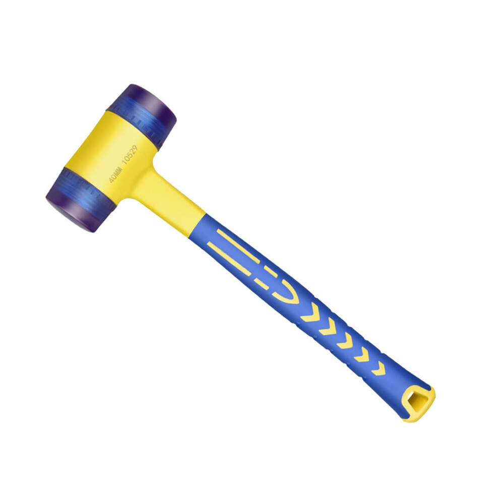 Rubber Hammer Double Face For Glazing Windows, Nylon Round Head With Nonslip Handle, 40Mm Head 9339159624364