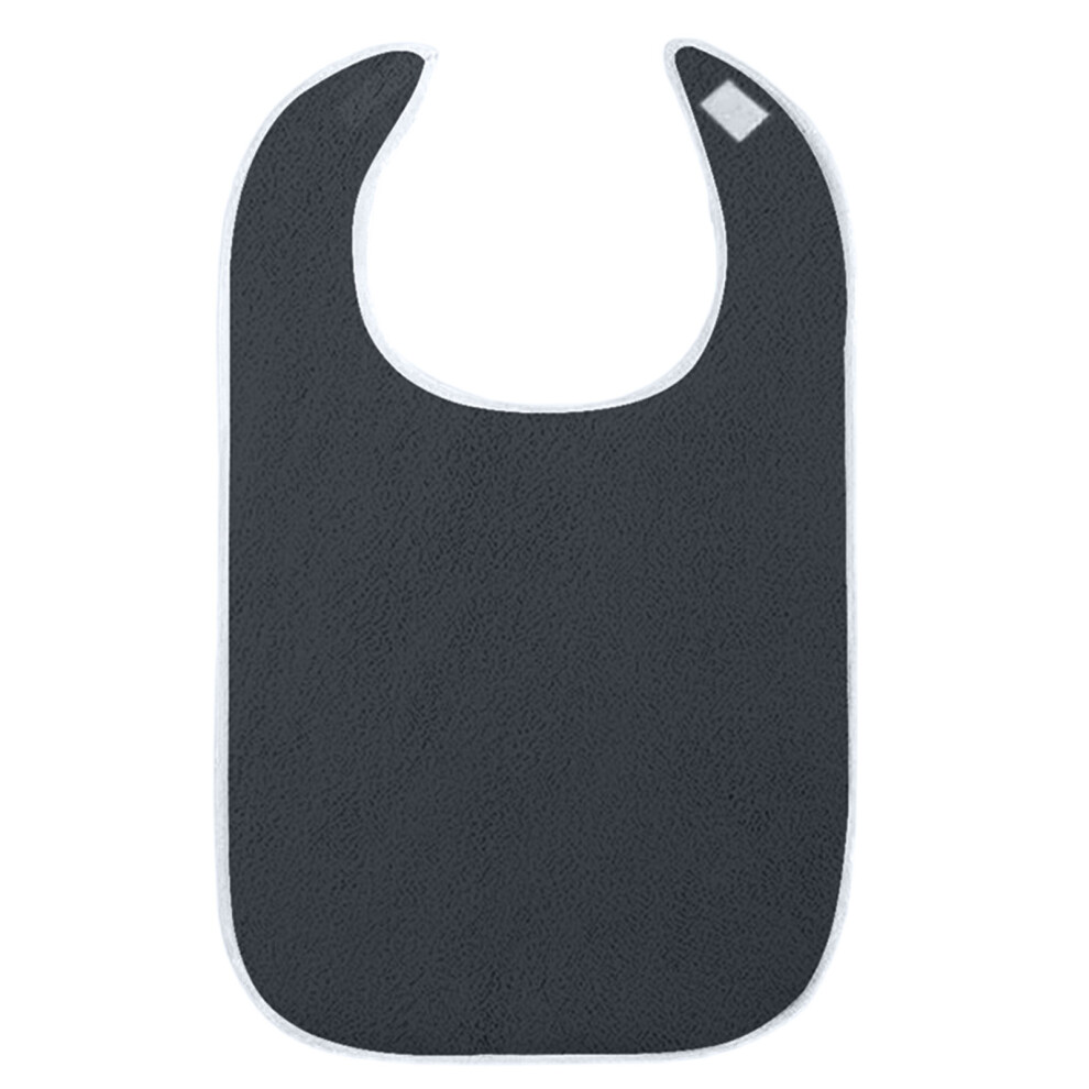 Adult Washable Bibs Seniors Bib Clothing Protection Bib-Gray