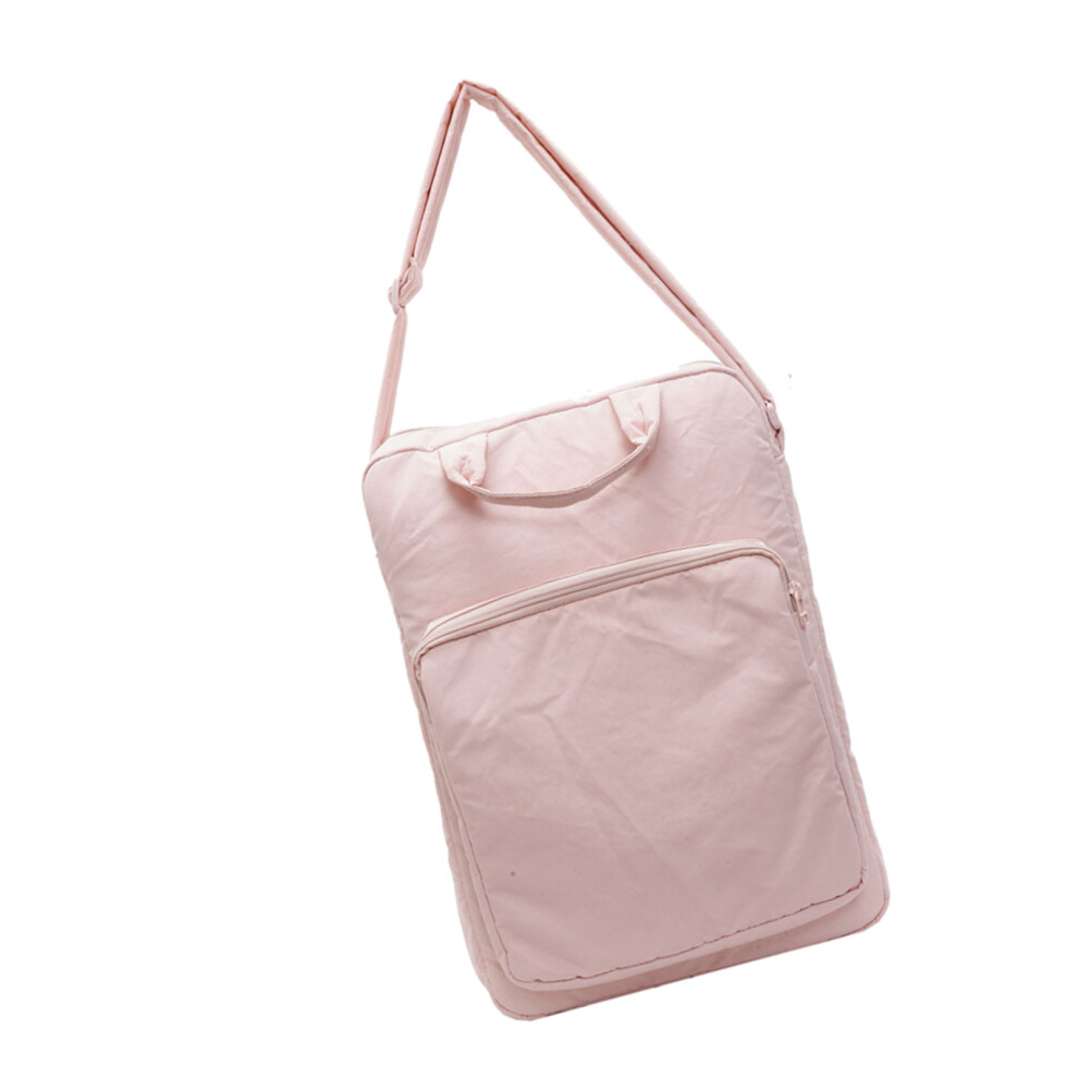 Portable Nylon Shoulder Bag For Women Spacious Handbag For- Pink 7696000881478