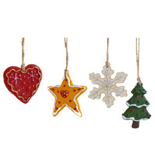 Rustikale Weihnachtsbaumkugeln, Solar-Zaunlichter, dekorative Metall-Weihnachtskugeln für den Außenbereich, Vintage-Lebkuchen-Weihnachtsdeko