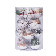 Festive Season Decoration DIY Decorative Ornaments Clear Plastic Fillable Christmas Bauble Set Shatterproof Holiday Ornament Balls For Wedding Anniver