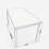 Modern Grey Glass Dining Table Set with 4 Chairs 4