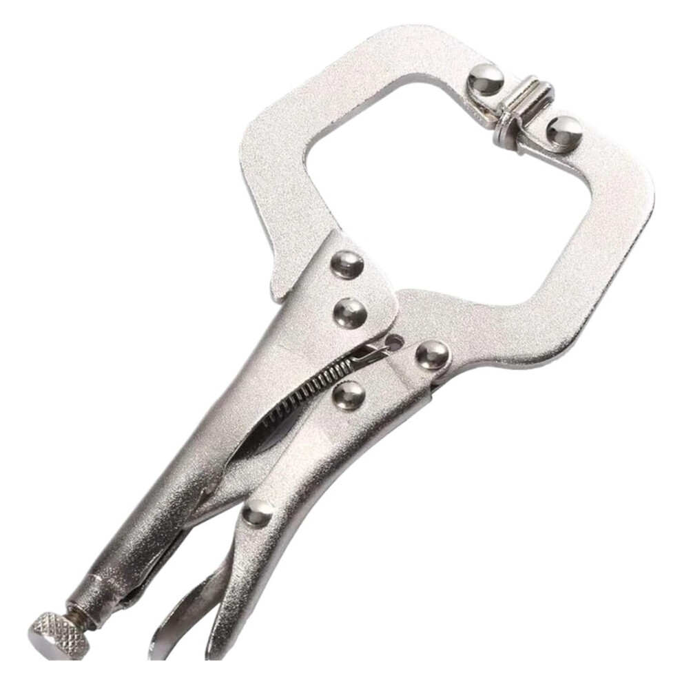 C Clamp 9Inch Carbon Steel And Alloy Steel Locking Vise Grip Clamp For Welding And Woodworking Silver 9323874388045