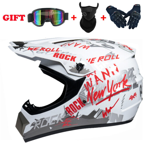 Helmzubehör Motorradhelm Kinder Offroad-Helm, L,C 2