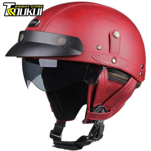Motorradhelm-Zubehör, DOT-geprüft, deutsch, M, 537-Rot