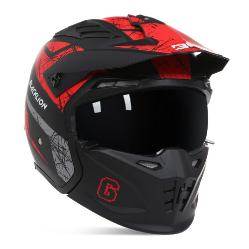 Helmzubehör Motorradhelm Vintage Casque Moto,L,8 1
